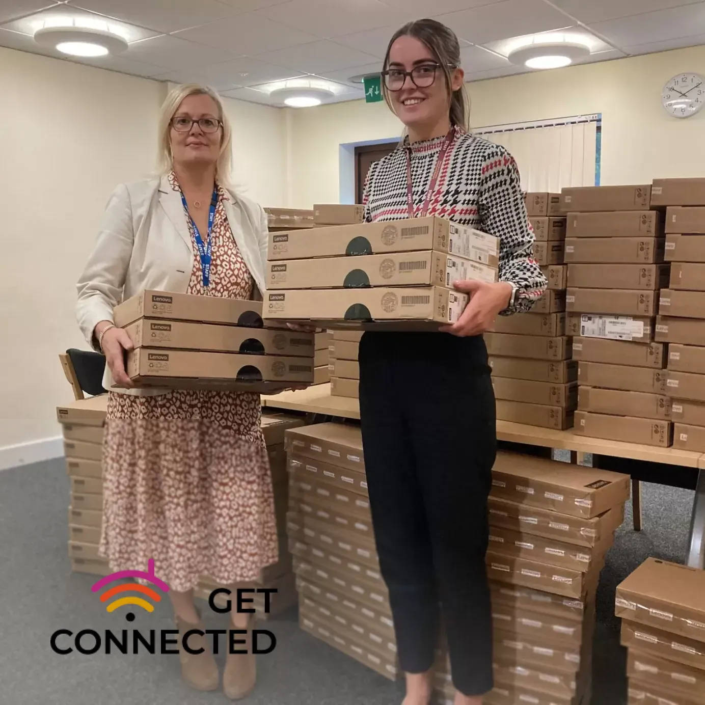 CSR — Get Connected laptop donations (community engagement)