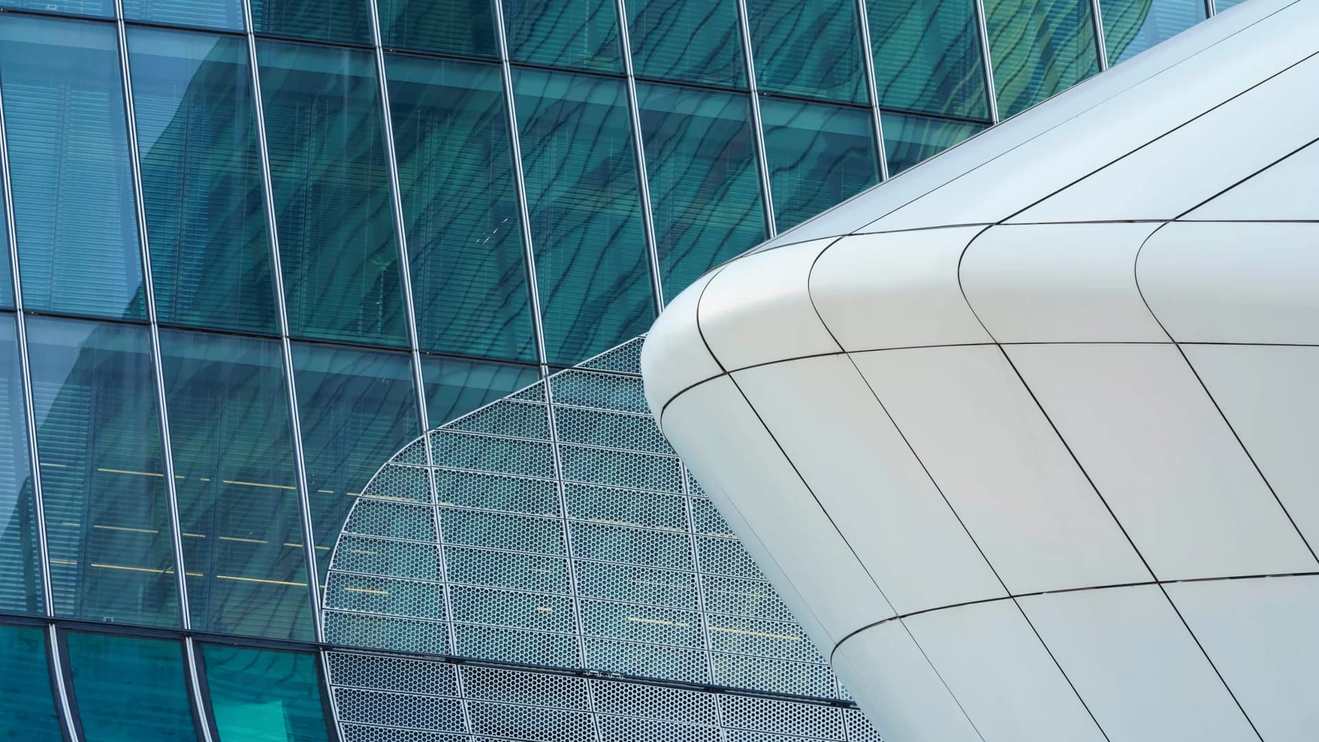 Modern glass office architecture